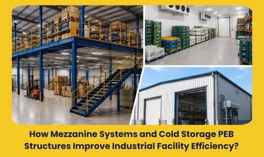 You are currently viewing How Mezzanine Systems and Cold Storage PEB Structures Improve Industrial Facility Efficiency?