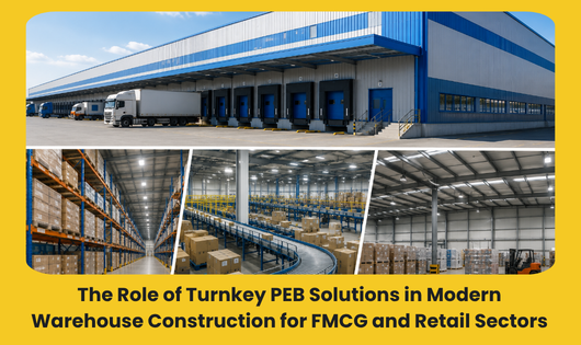 Read more about the article The Role of Turnkey PEB Solutions in Modern Warehouse Construction for FMCG and Retail Sectors